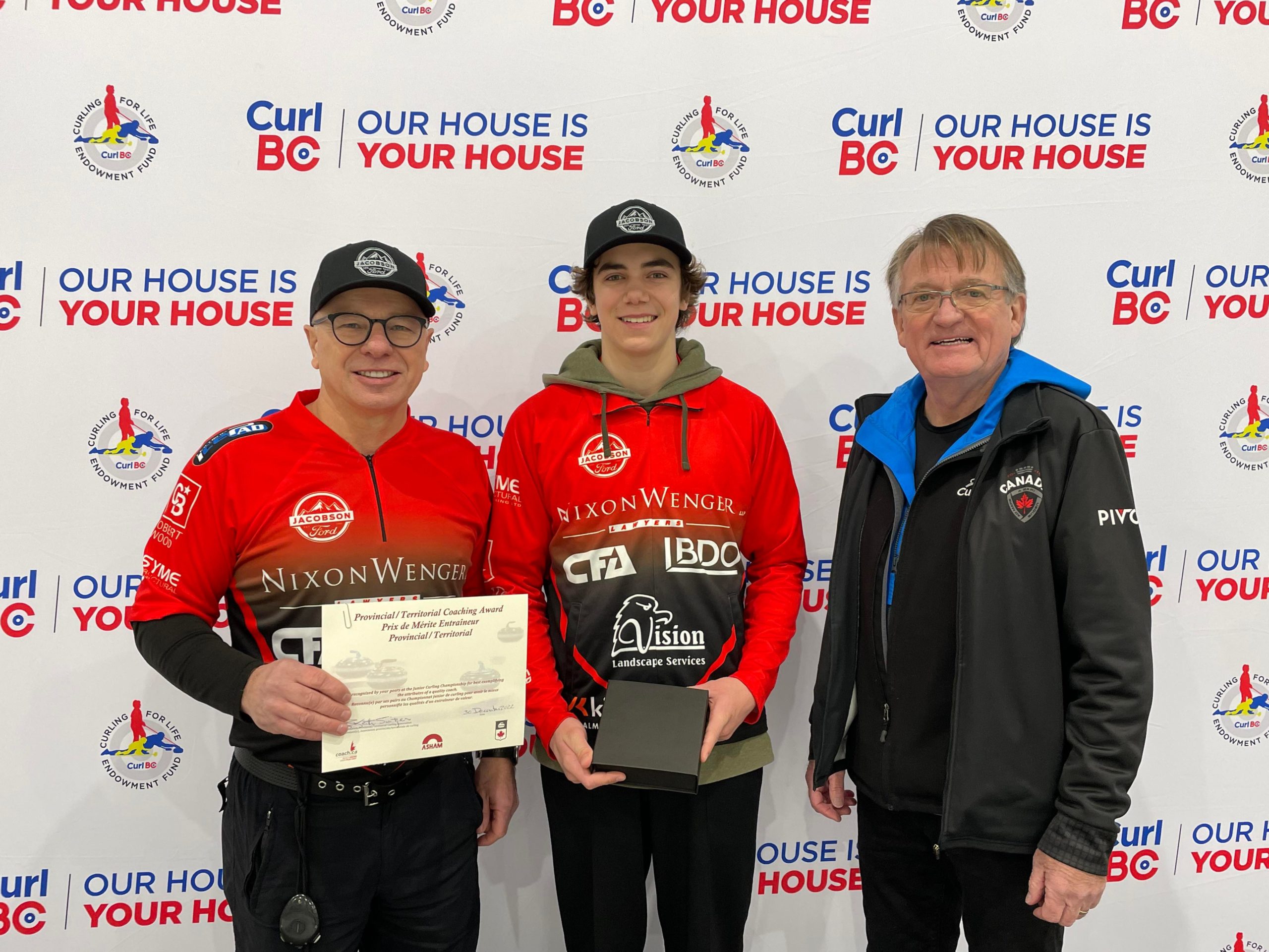 2023 BC U18 Curling Championships Sportsmanship and Coaching Awards Curl BC Our House is